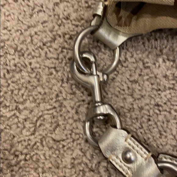 Coach Signature shoulder Handbag Brown Silver - Picture 5 of 16